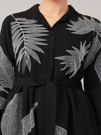 Leaf Applique Dress