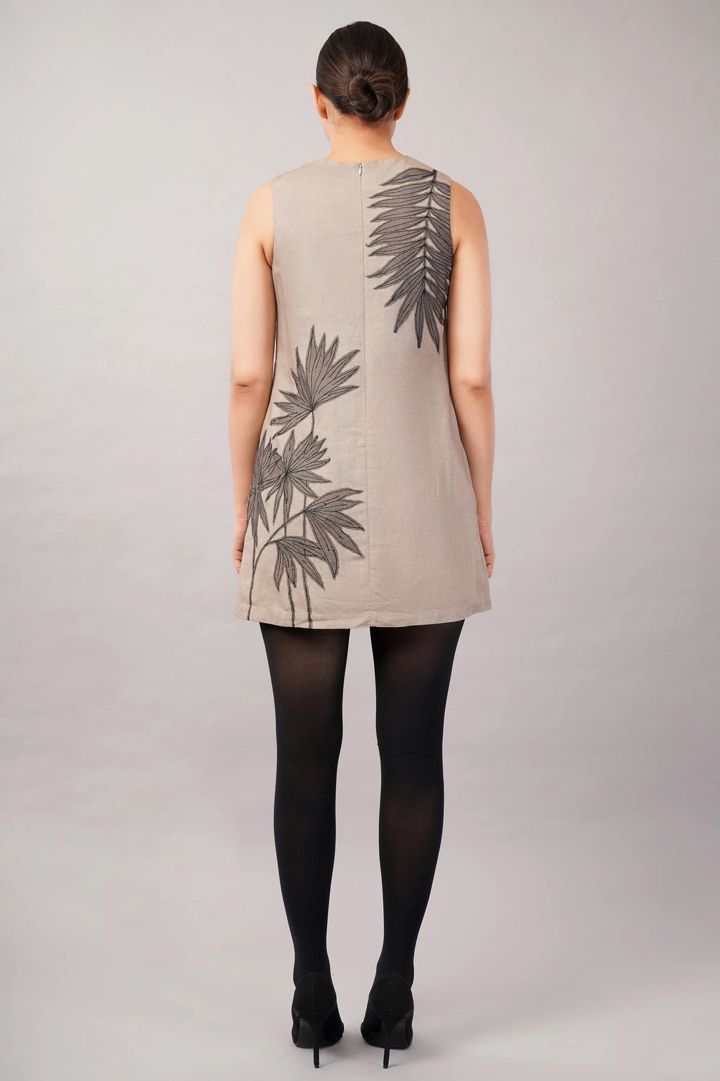 Leaf Applique Dress