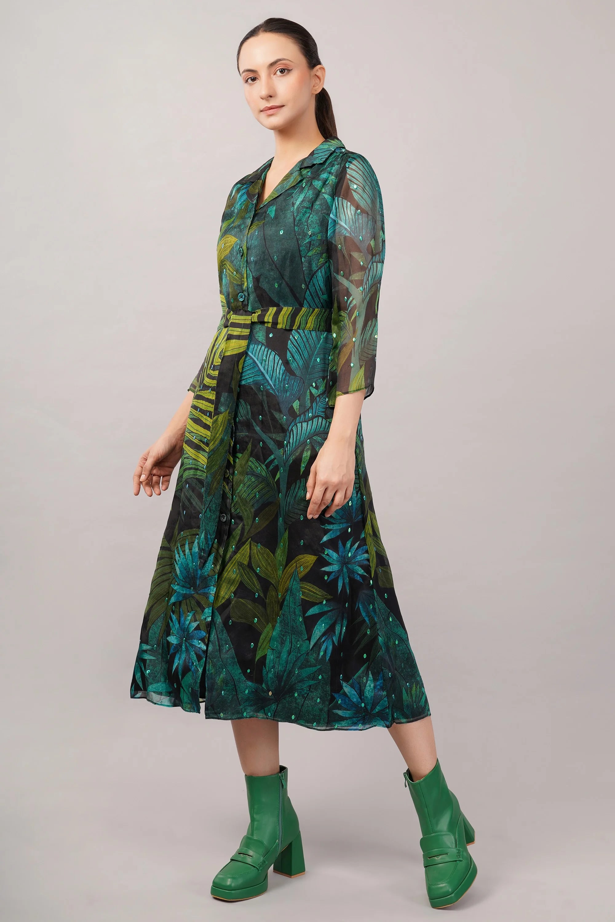 Jungle Organza Dress
