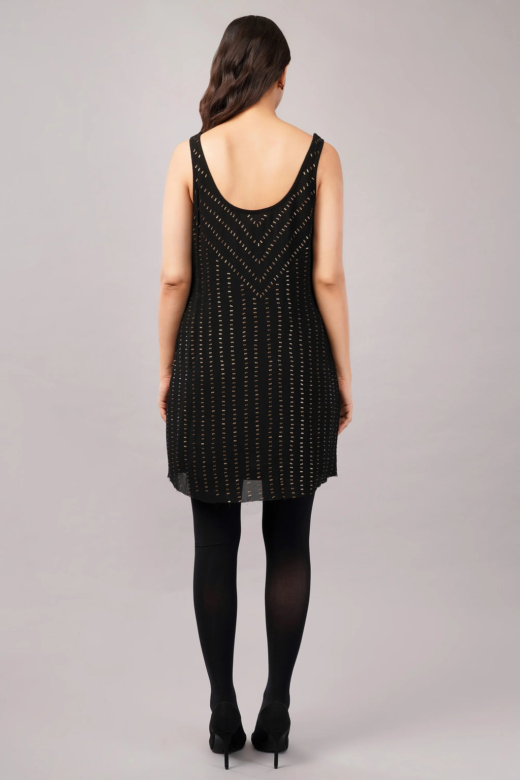 Gold Dash Top Black