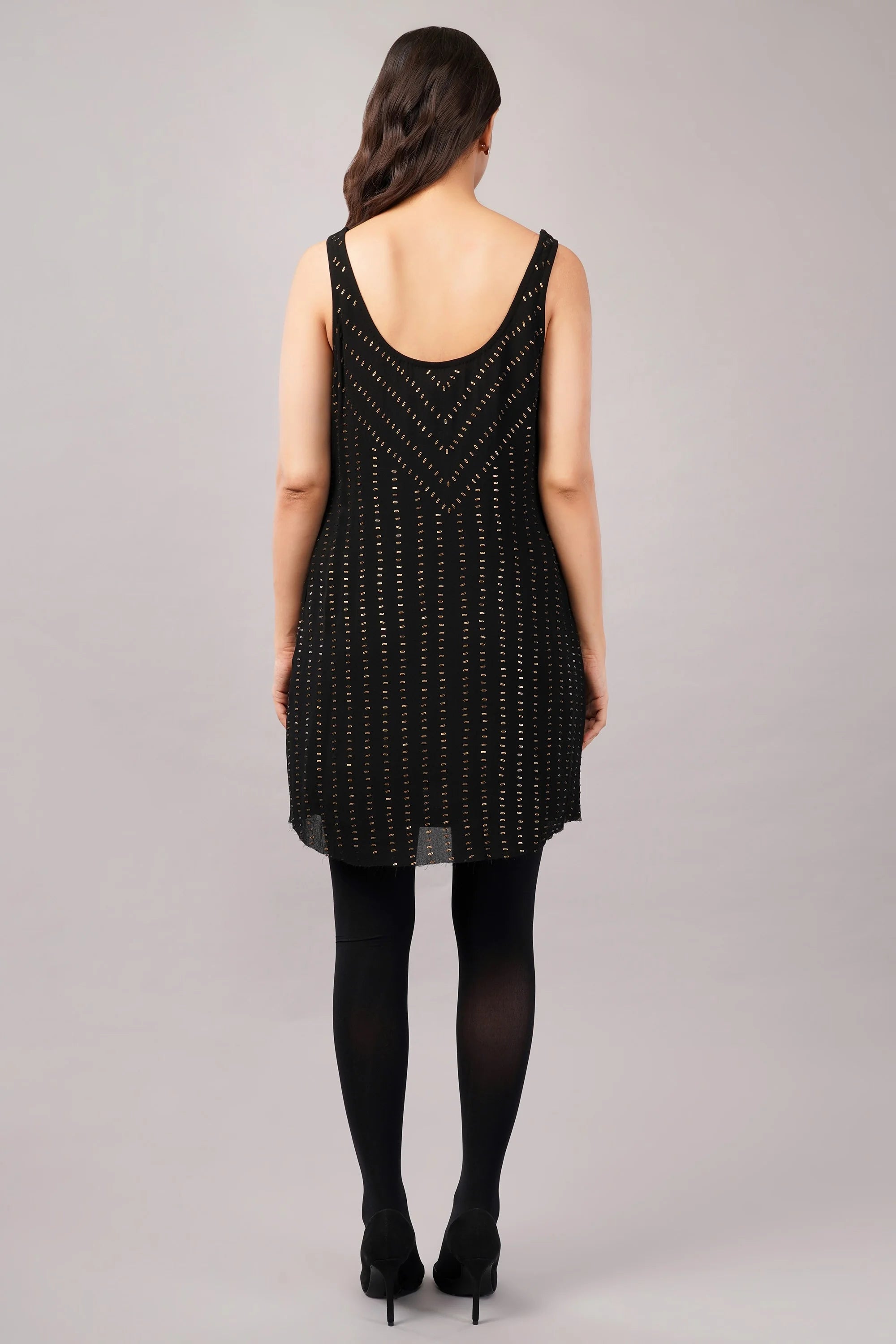 Gold Dash Top Black