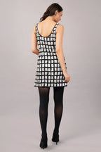 Sequinned Tiles Dress