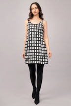 Sequinned Tiles Dress