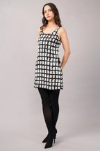 Sequinned Tiles Dress