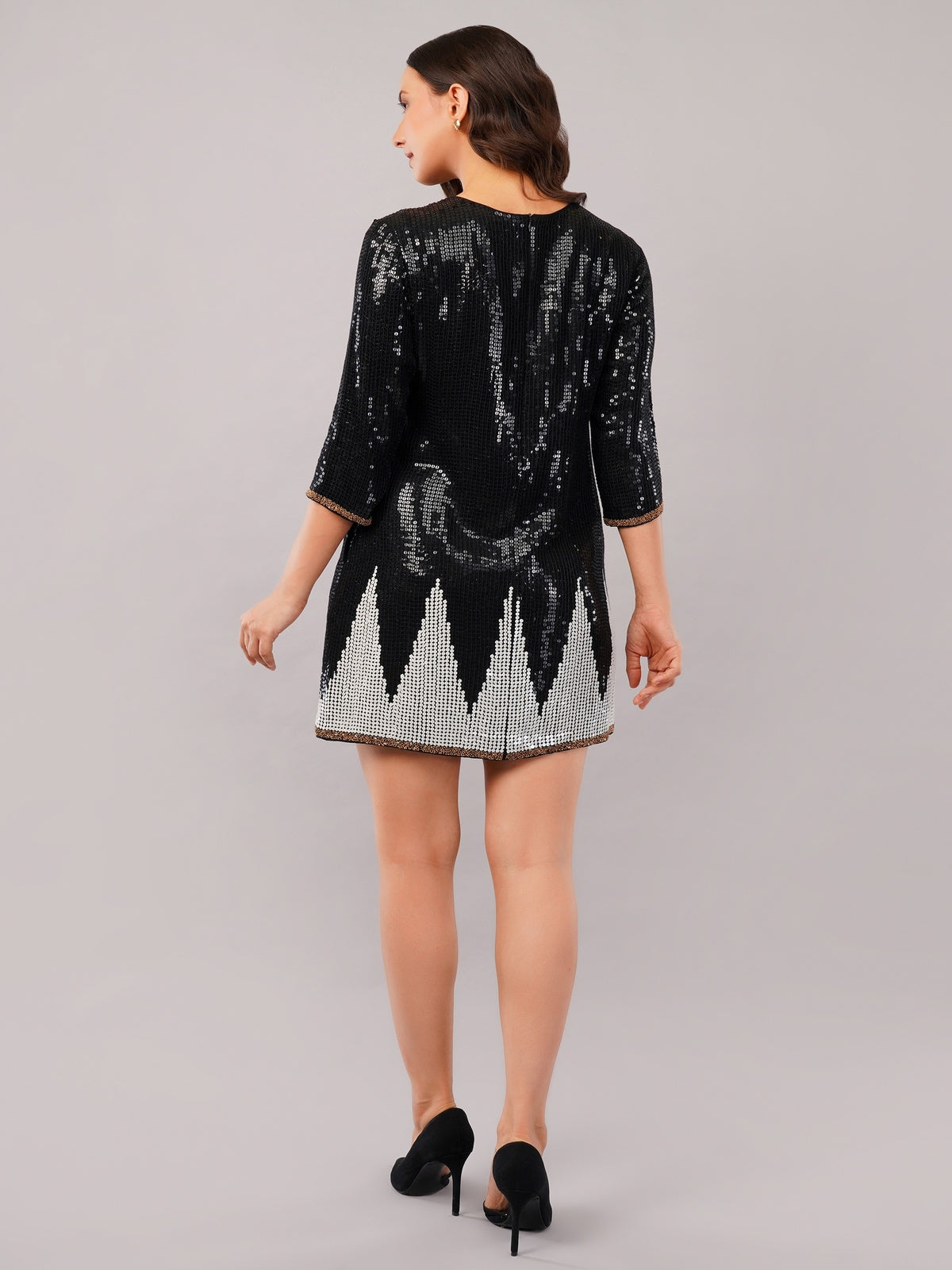 Sequinned Trangle Dress