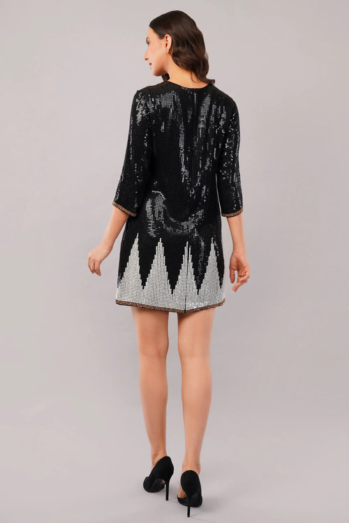 Sequinned Trangle Dress