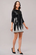 Sequinned Trangle Dress