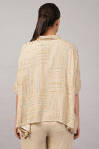 Gota Dash Top Beige & Gold