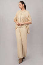 Gota Dash Top Beige & Gold