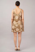 French Cut Rings Dress Beige & Gold