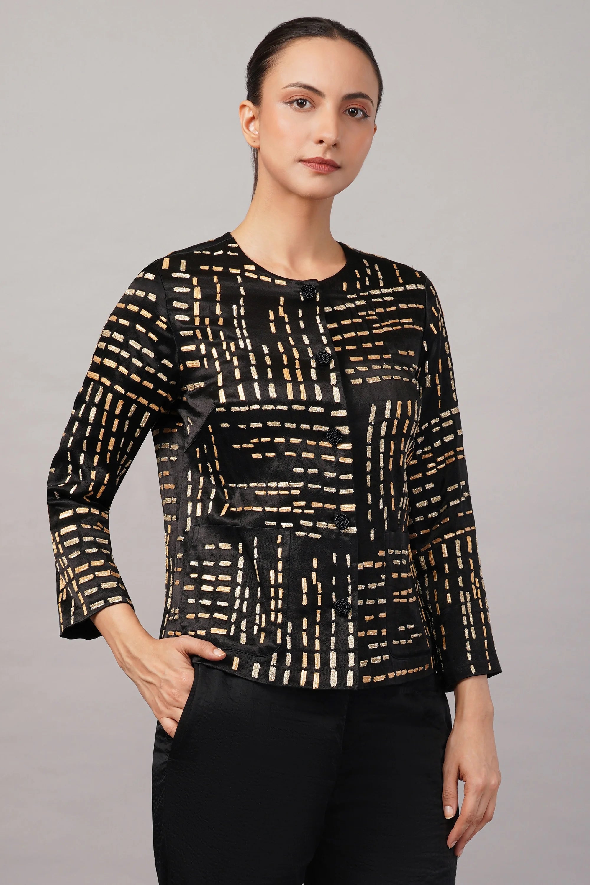 Gota Dash Jacket Black & Gold