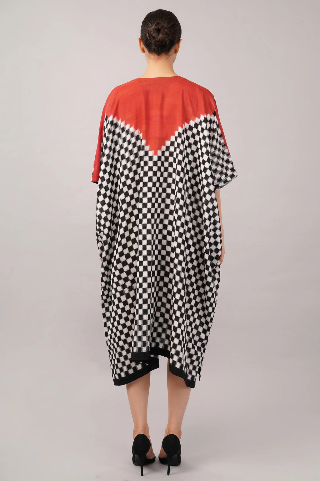Checkerboard Ikat Kaftan