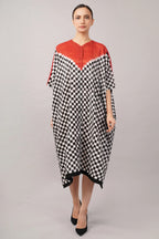 Checkerboard Ikat Kaftan