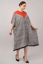 Checkerboard Ikat Kaftan