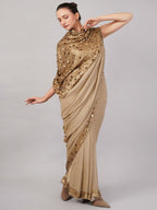 Dot Print Saree