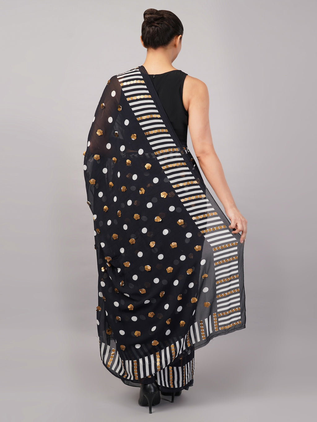 Dot Cutwork Saree