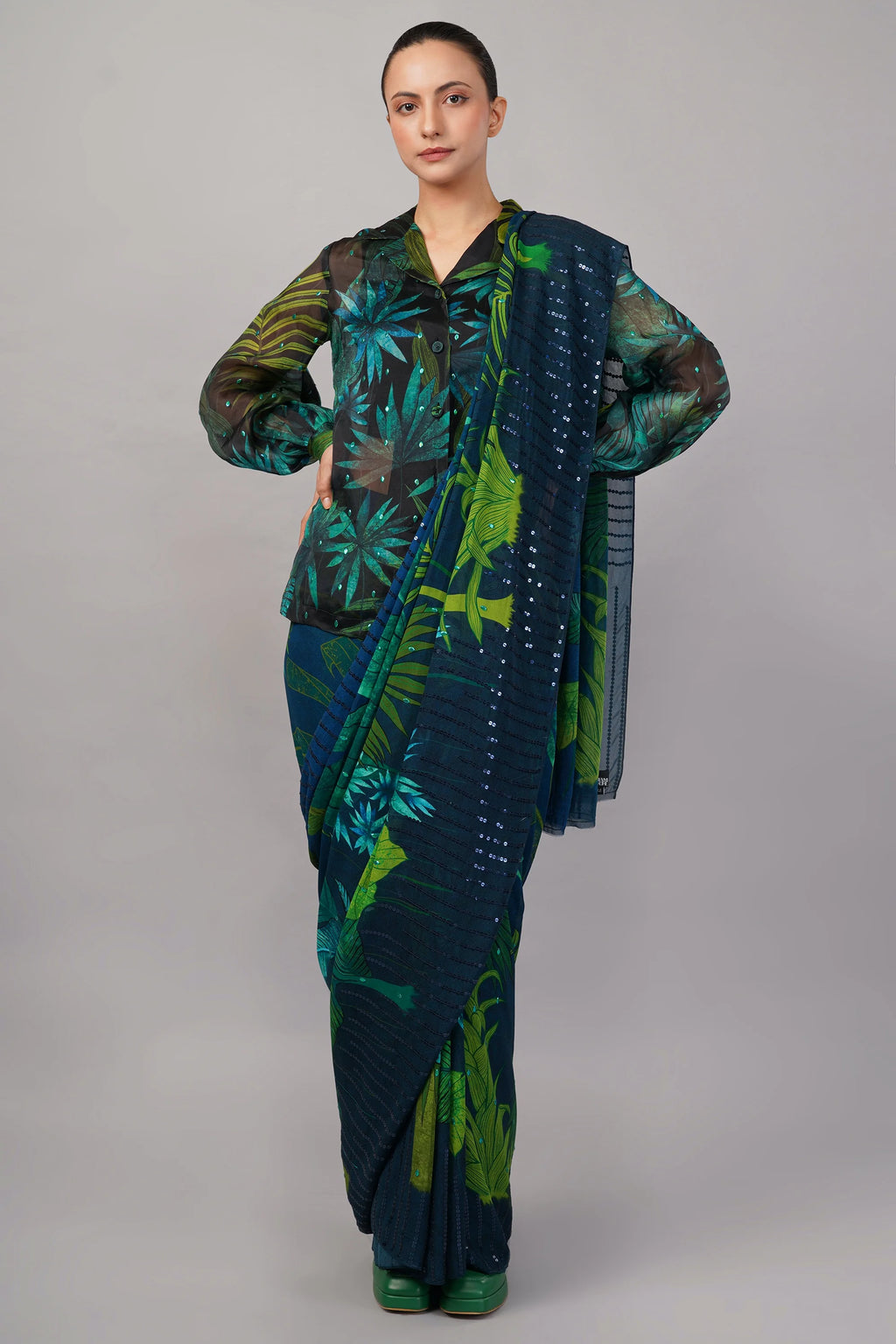 Jungle Organza Saree