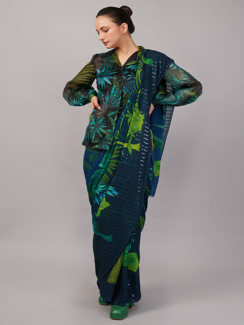 Jungle Organza Saree