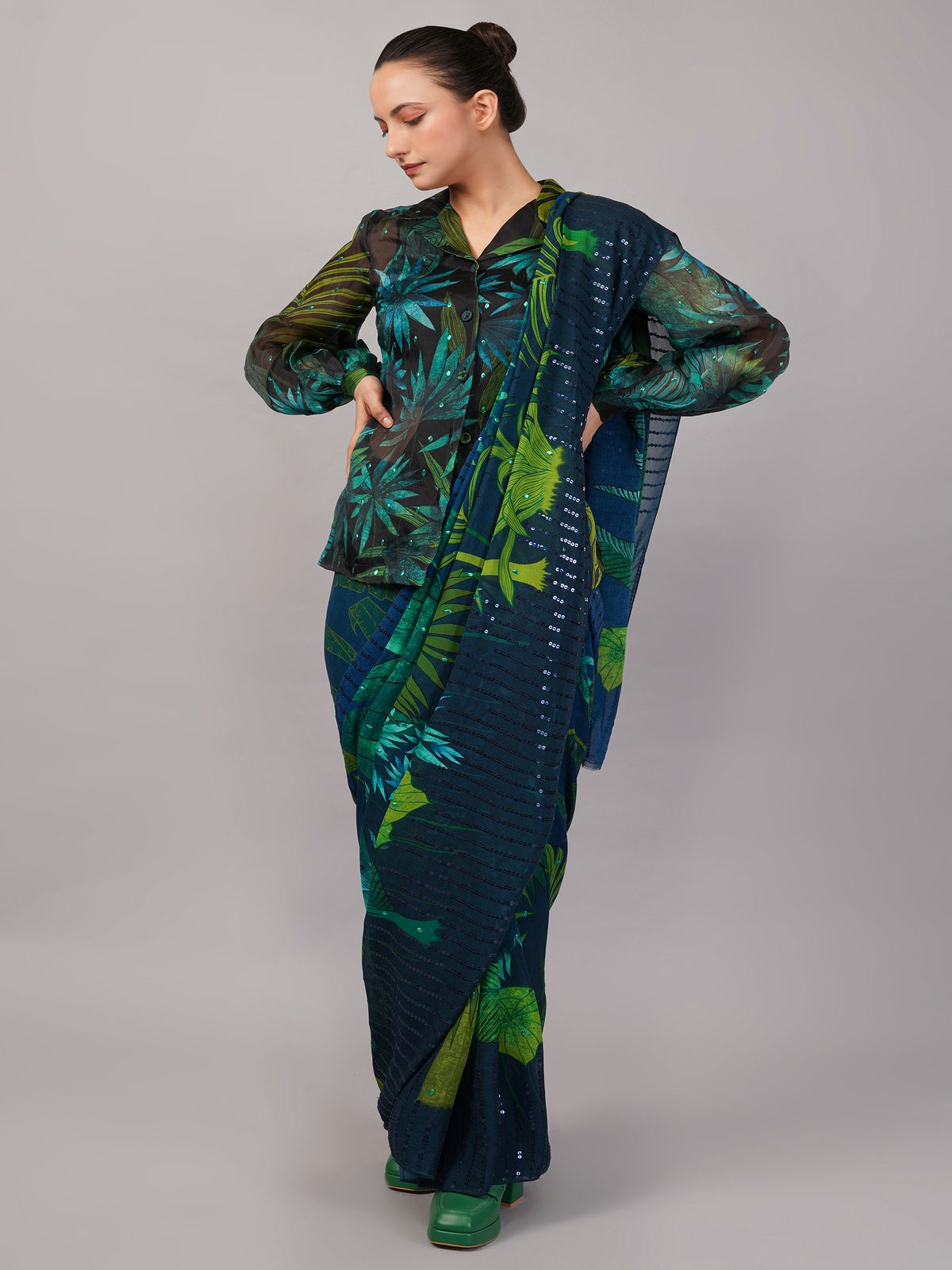 Jungle Organza Saree
