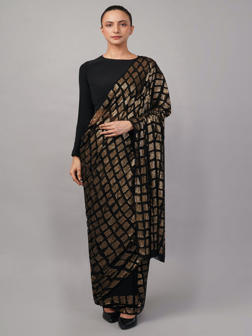 Sequinned Tiles Saree