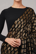 Sequinned Tiles Saree