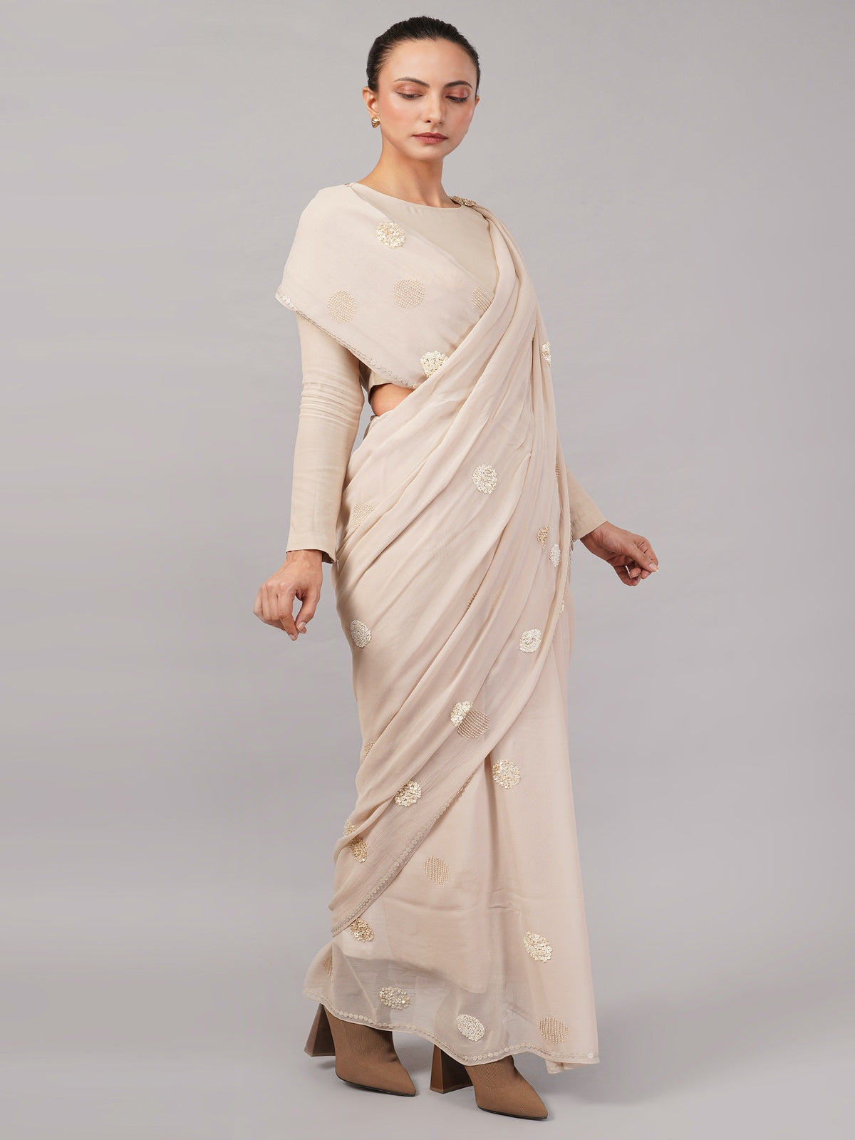 Polka Dot Saree