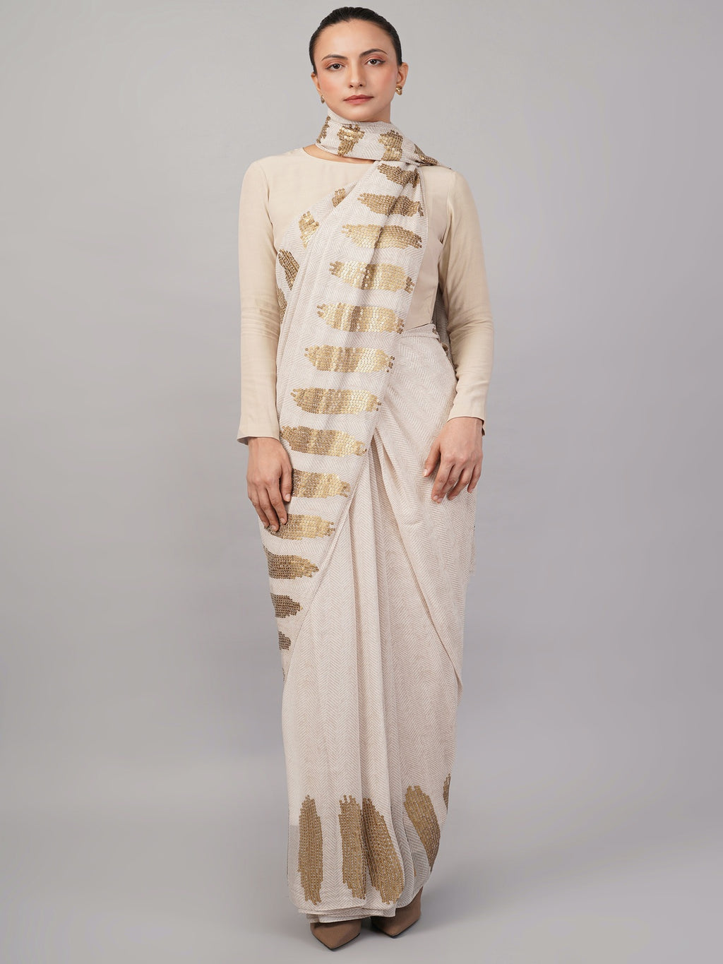 Brushstroke Saree