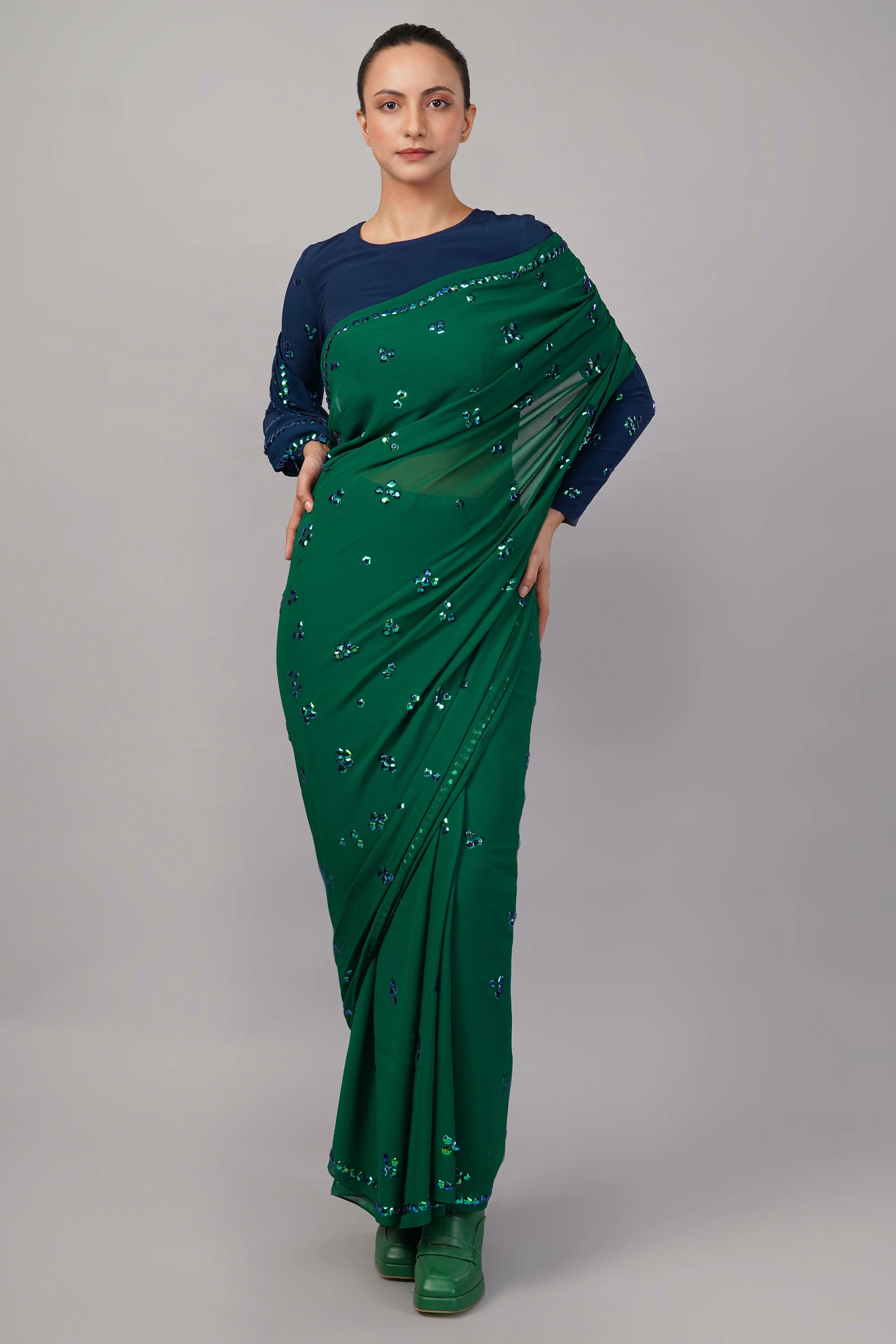 French Cut Saree