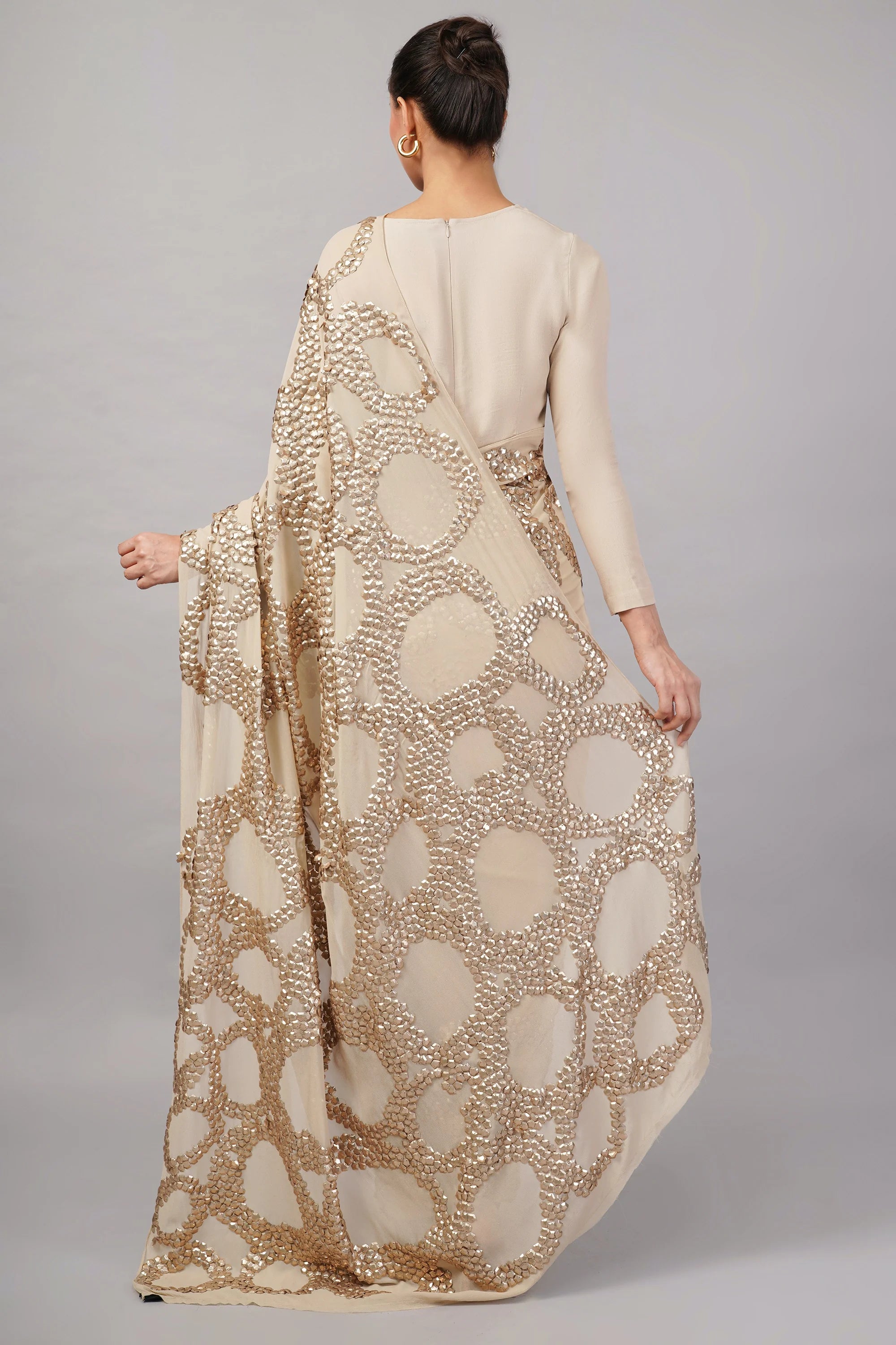 French Cut Rings Saree
