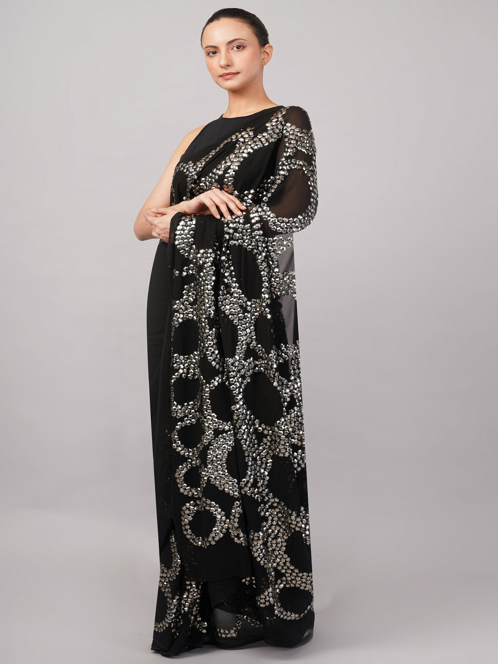 French Cut Rings Saree
