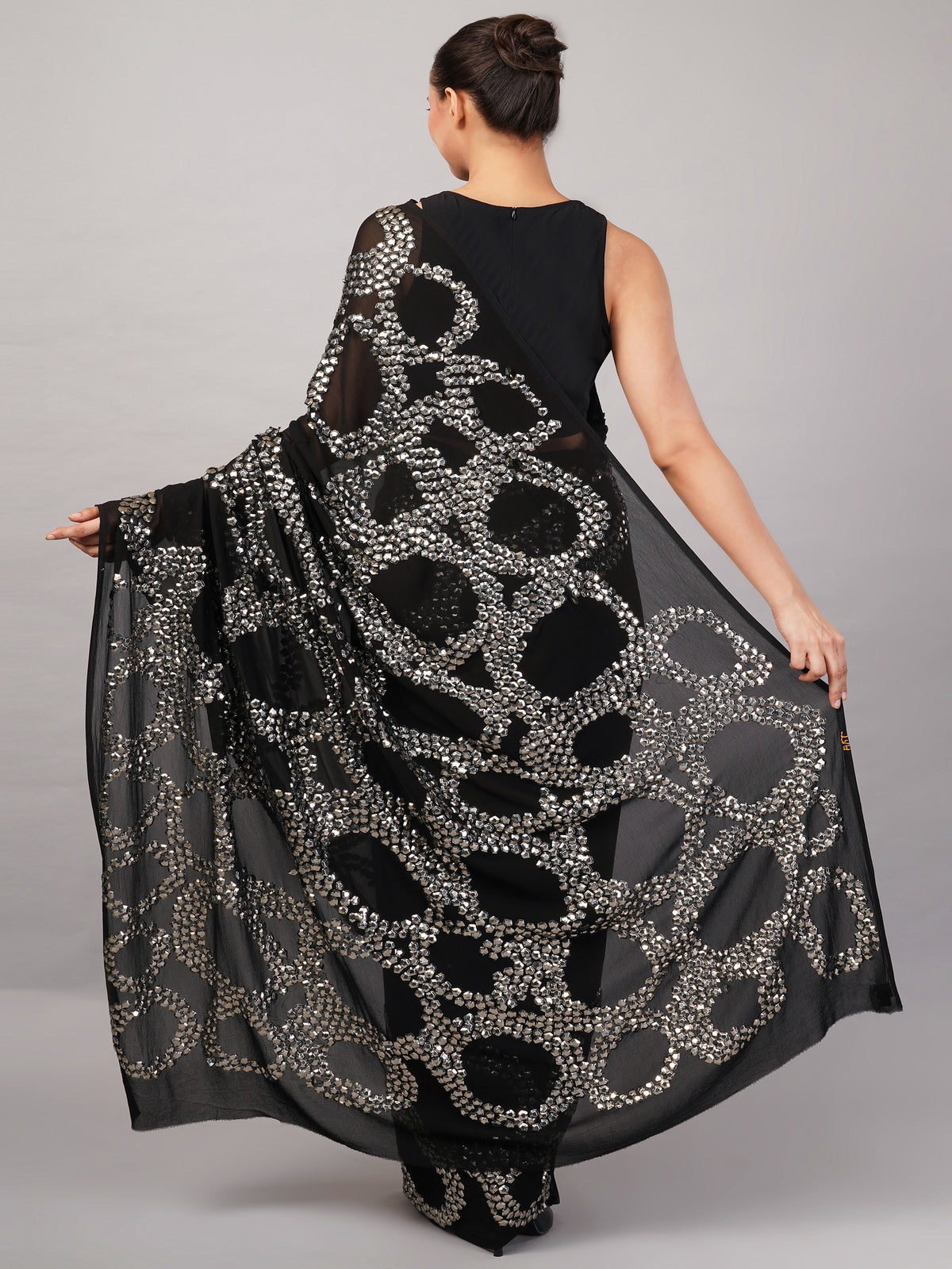 French Cut Rings Saree