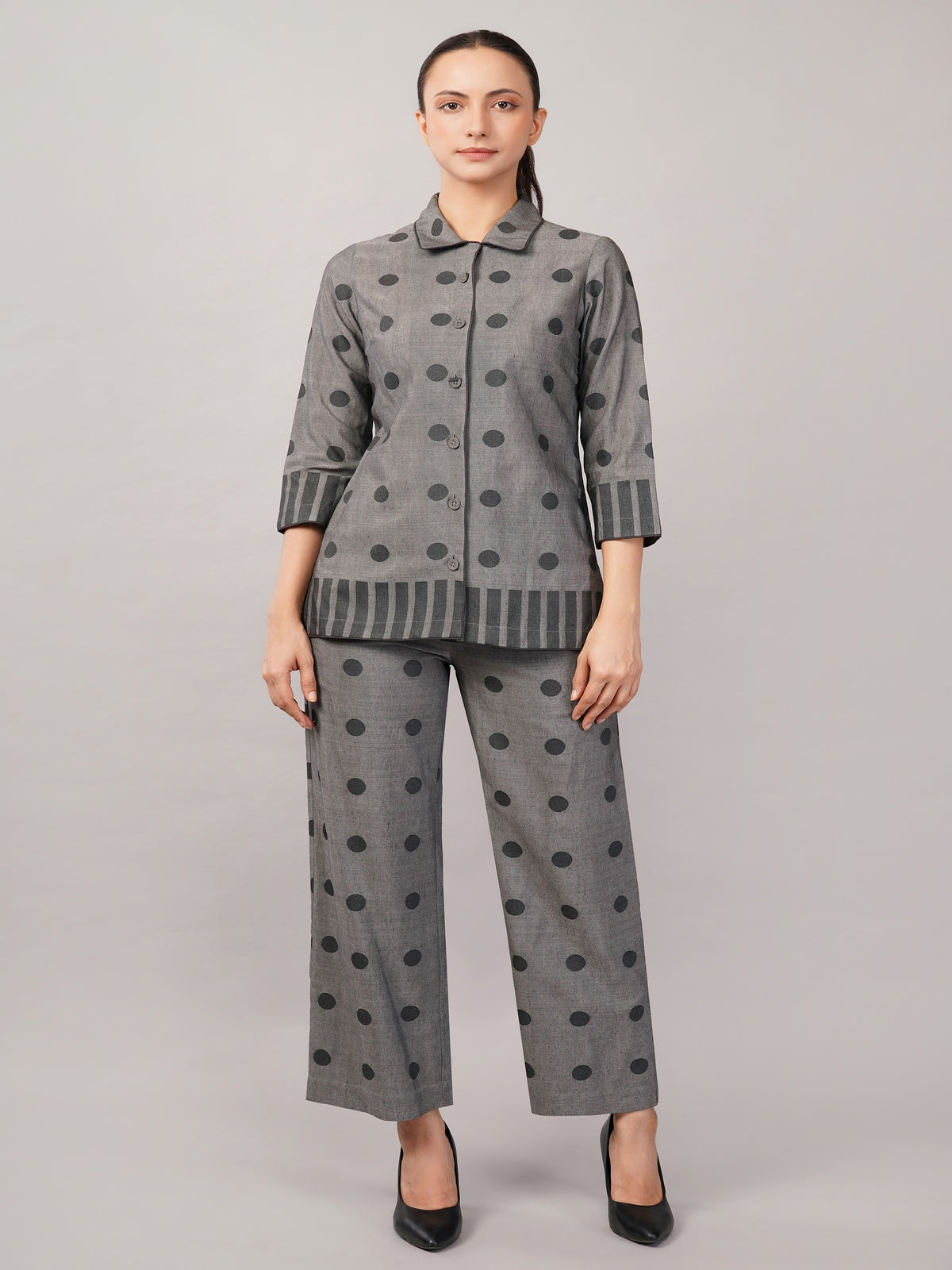 Dot Cutwork Shirt