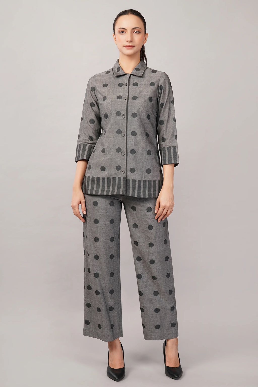 Dot Cutwork Shirt