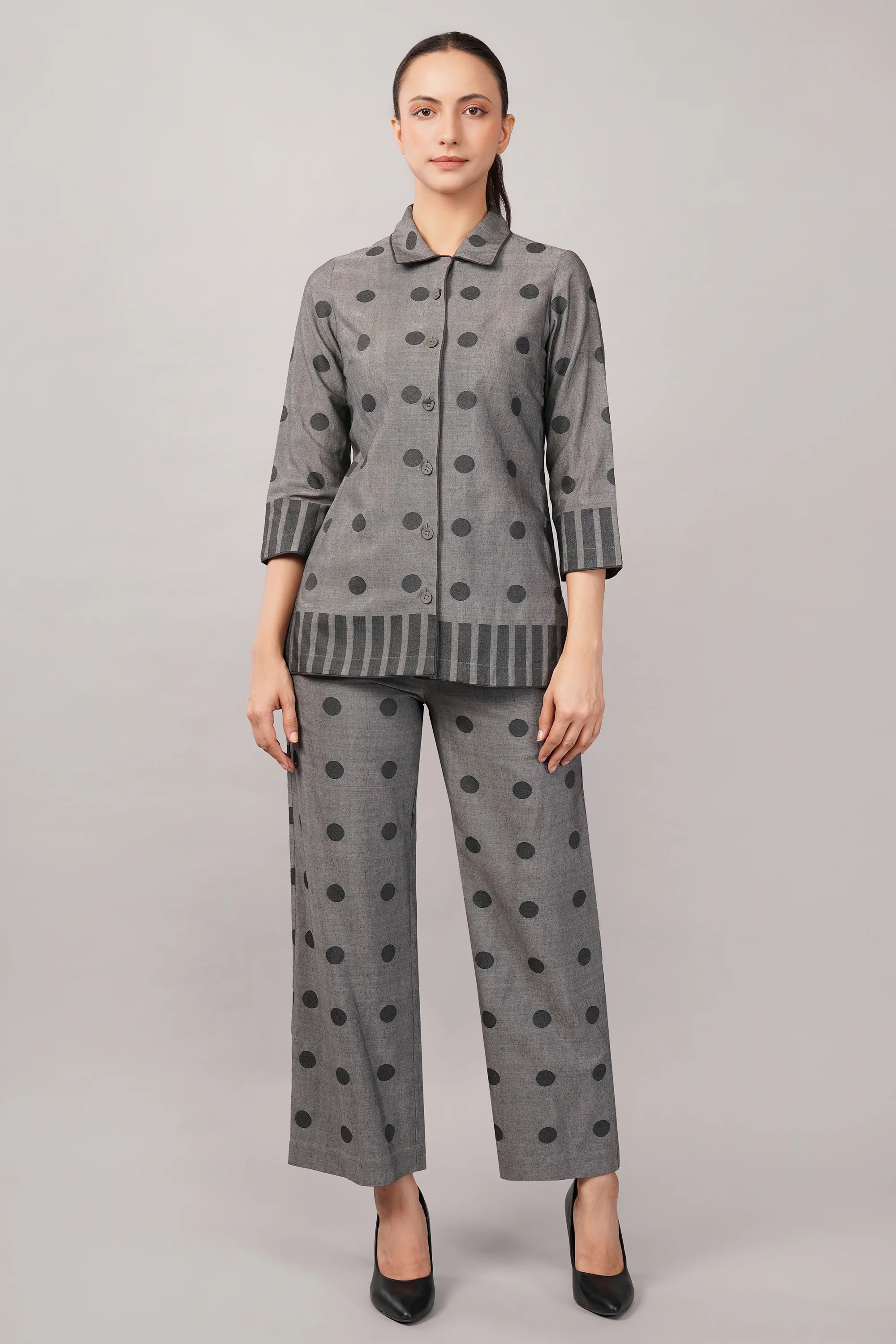 Dot Cutwork Shirt