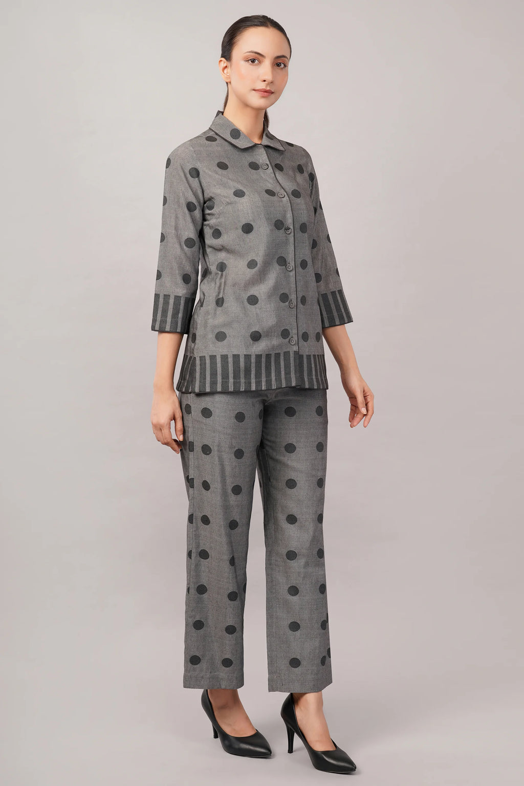 Dot Cutwork Shirt