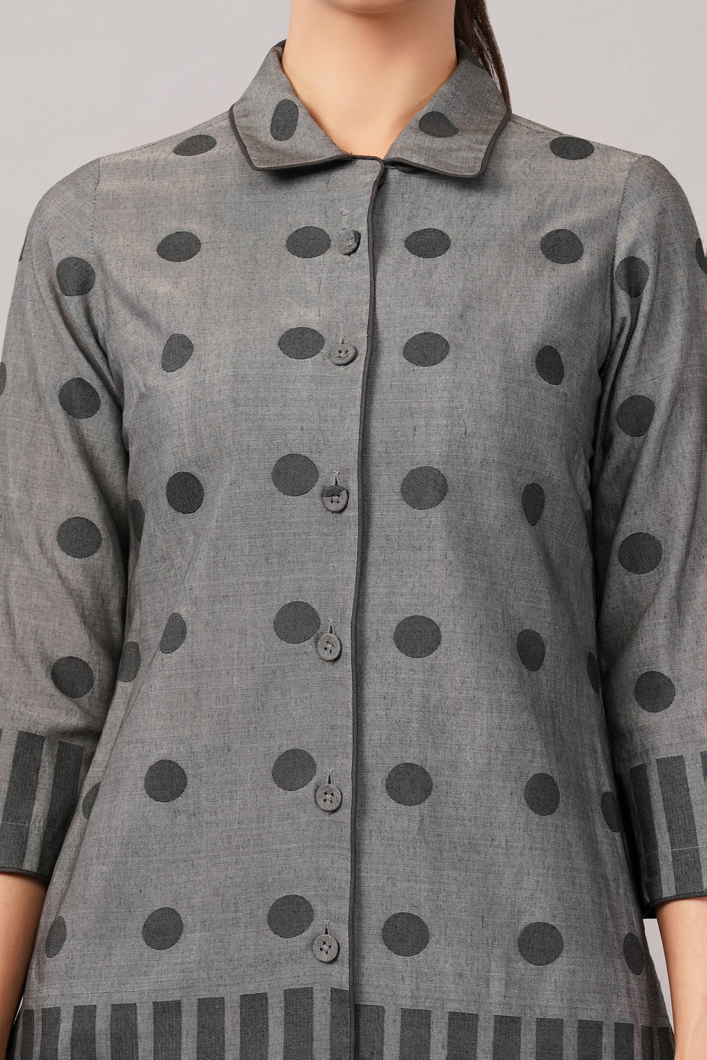 Dot Cutwork Shirt