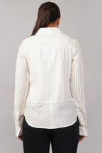 Pleated Stripes Shirt