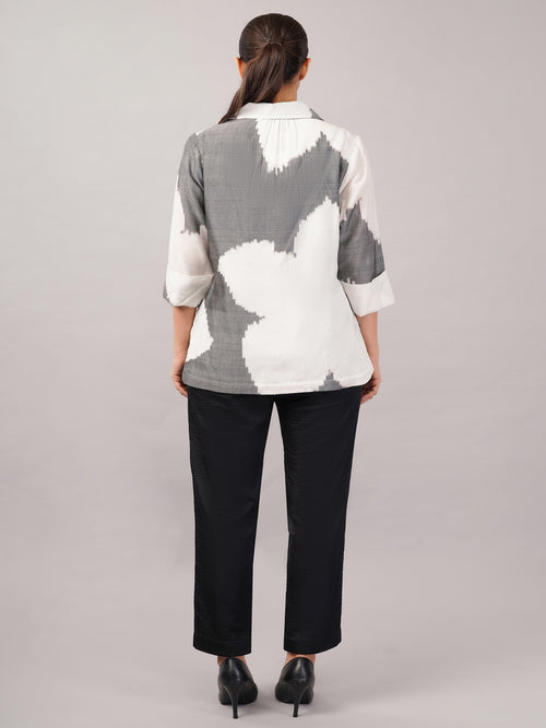 Ikat Flower Shirt