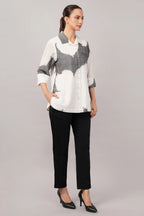 Ikat Flower Shirt