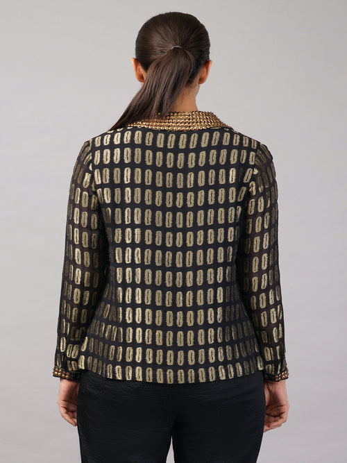 Lozenge Brocade Shirt
