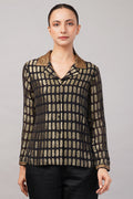 Lozenge Brocade Shirt
