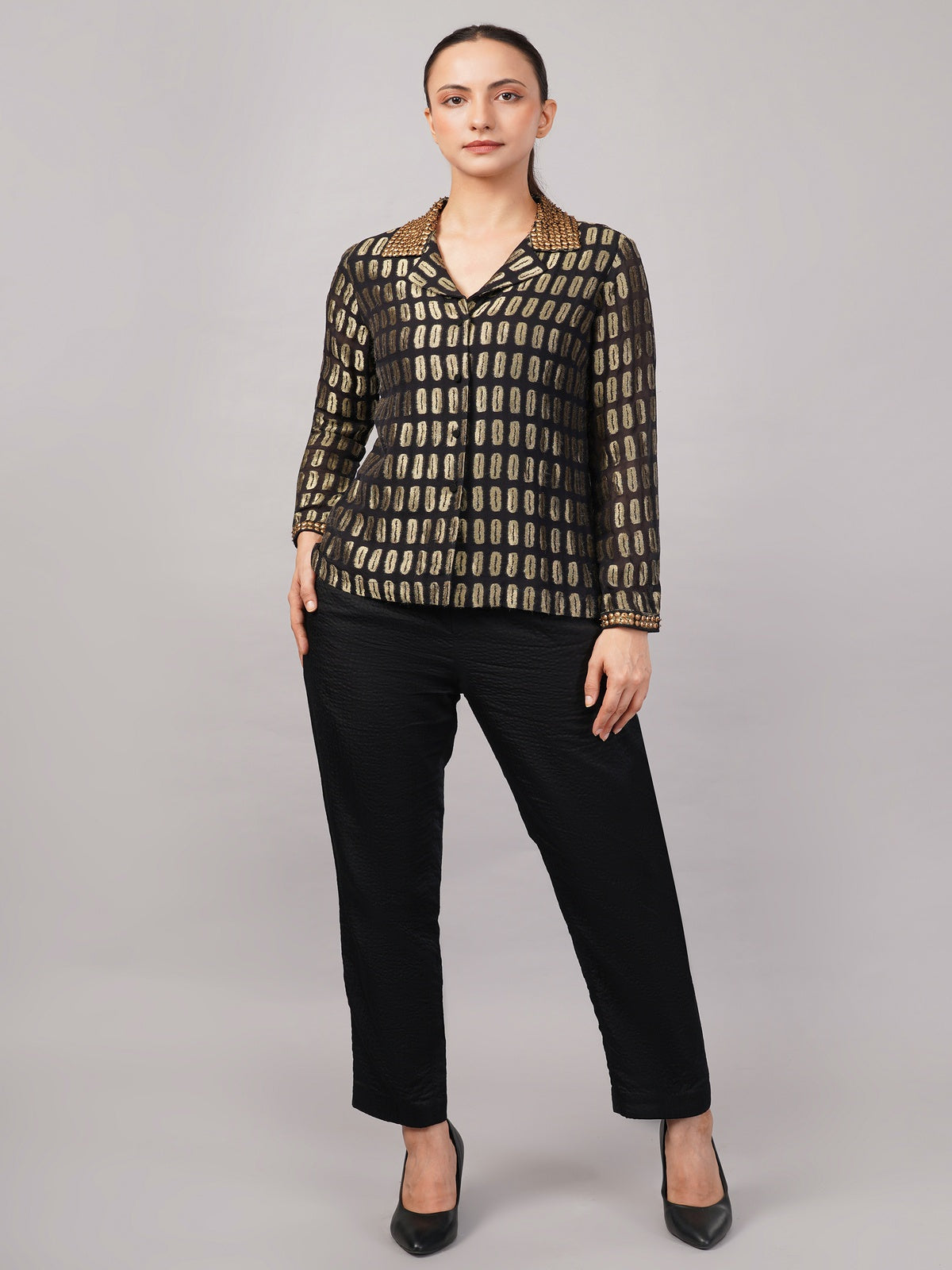 Lozenge Brocade Shirt