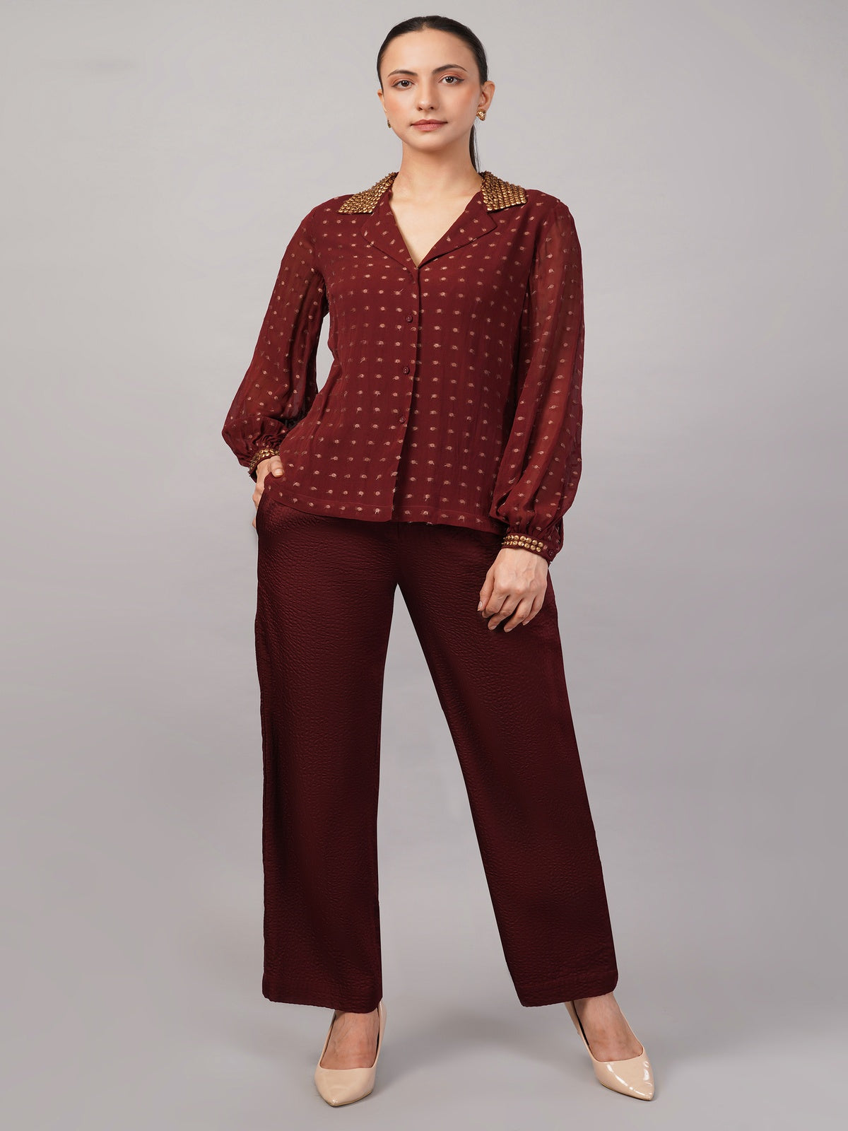 Dot Brocade Shirt