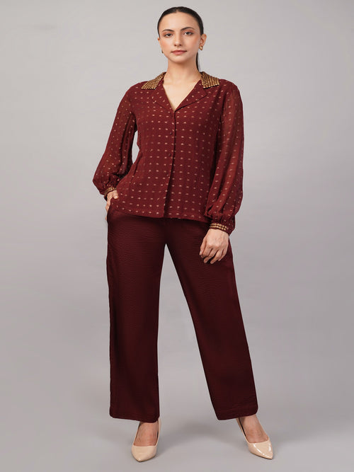 Dot Brocade Shirt