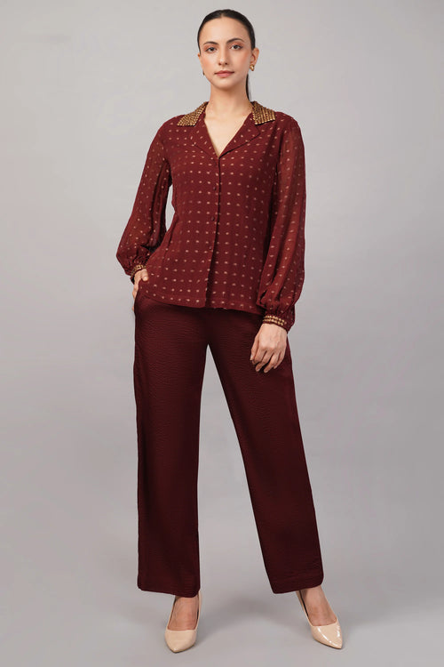Dot Brocade Shirt