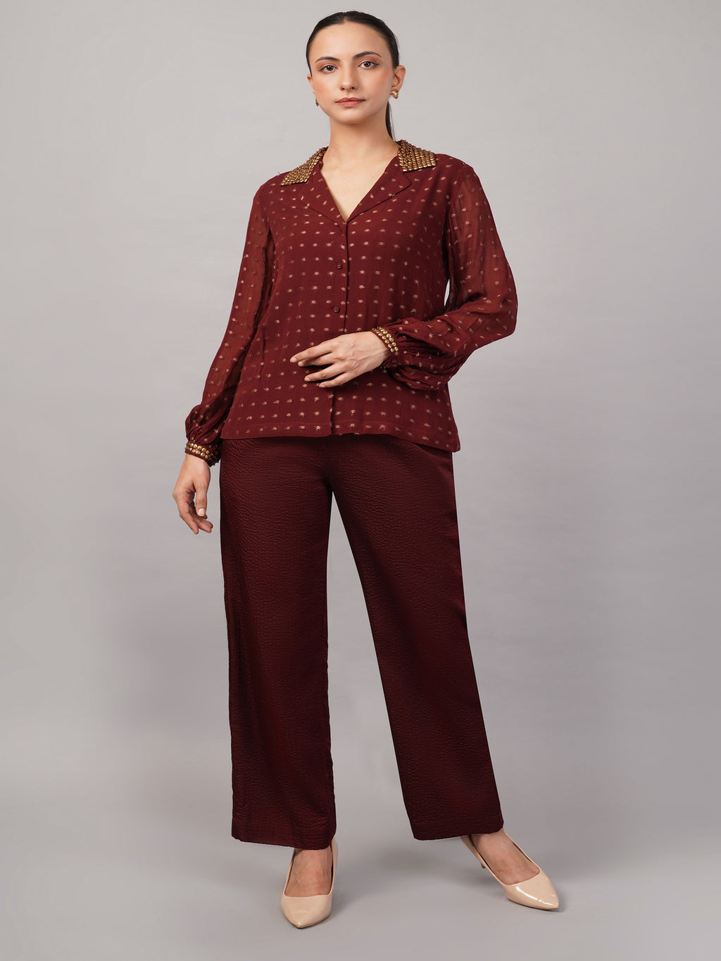 Dot Brocade Shirt
