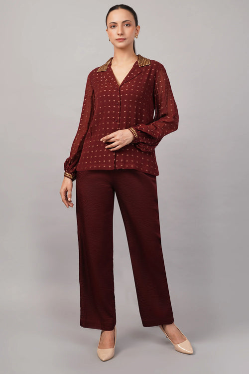 Dot Brocade Shirt
