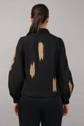 Aari Brushstroke Shirt Black