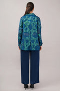 French Cut Rings Shirt Blue