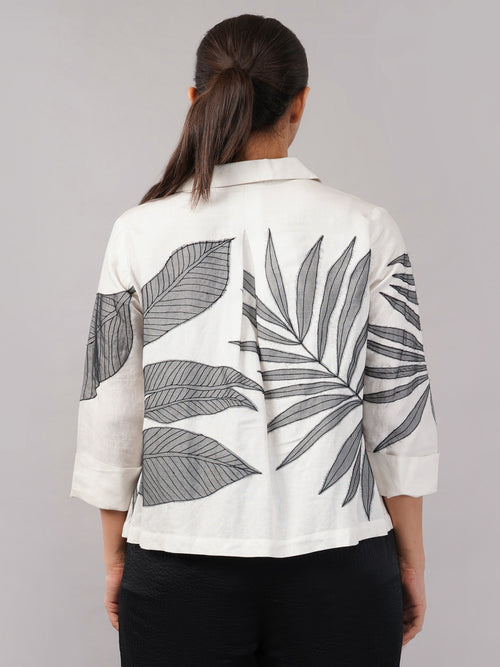 Leaf Applique Top